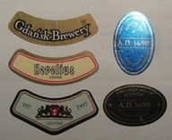 ETYKIETA PIWO BROWAR GDAŃSK - KRAWATKI NA SZTUKI