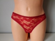 .Śliczna bielizna koronkowe stringi Eurostar S-M