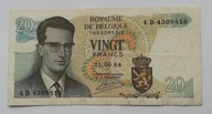 Belgia 20 franków 1964