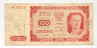 100 zł 1948r.ser.GE bez ramki rzadki