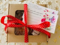 ZESTAW PREZENTOWY WALENTYNKI dla NIEJ NIEGO piernik serce miód