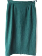 Spódnica ciemnozielona, prosta - 36