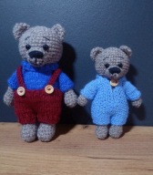 Ręcznie robione misie na szydełku