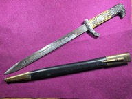 Kordzik Niemiecki SS bagnet Sobibor HERDER SOLINGEN II Wś III Rzesza Motto