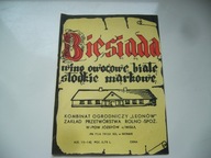 PRL STARA ETYKIETA Z KOLEKCJI WINO BIESIADA JÓZEFÓW N/WISŁĄ