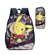 Zestaw szkolny tornister Pokemon Plecak z piórnikiem Pikachu