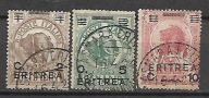 Eritrea D903 fauna lew słoń 27euro nadruk czarny