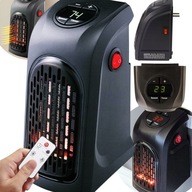Mini Grzejnik 400W Farelka z Gniazdka LCD Timer Pilot Handy Heater