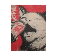 Plakat „Cola Cat” – Artystyczny Plakat Pop Art