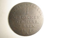 Wielkie Księstwo Poznańskie - 1 grosz 1816 A - zabór pruski