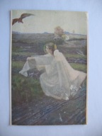 P. STACHIEWICZ LEGENDA O MATCE BOSKIEJ SKOWROŃCZE GNIAZDO stara POCZTÓWKA