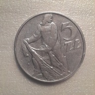 5 zł. rybak 1974-destrukt, nalewka, ładny stan.