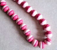 Korale duże różowe