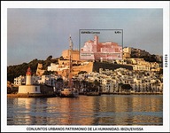 Hiszpania 2023 Znaczki B ** UNESCO Ibiza Stare Miasto architektura latarnia