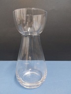 Szklany przeźroczysty Wazon design