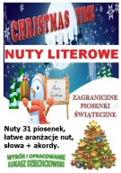 Nuty literowe piosenki kolędy pianino keyboard