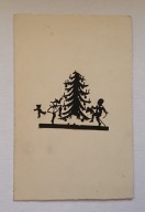 GRAFIKA.KOBIETA. STARA POCZTÓWKA.