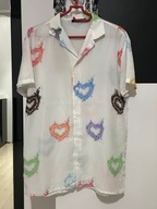 X Boohooman imprezowa biała kolorowe artystyczne zakochane serca M