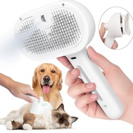 SZCZOTKA PAROWA DLA PSA/KOTA SAMOCZYSZCZĄCA DO CZESANIA I USUWANIA SIERŚCI