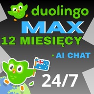 DUOLINGO MAX 12 MIESIECY | AI CHAT | NA TWOJE KONTO | BEZ VPN | 24/7