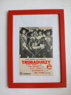 Trubadurzy Stary Plakat Afisz Zdjęcie Program Koncert