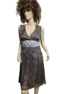 CONTAINER SUKIENKA lekka jedwabna z koronką 36