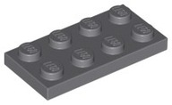 LEGO Płytka 2x4 - Dark Bluish Gray - 3020 - 2 szt