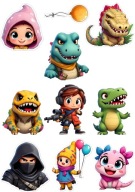 Opłatek na Tort DINOZAUR DINOZAURY Wydruk Cukrowy A4