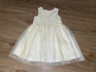 Koronkowo-tiulowa sukienka Primark 80cm