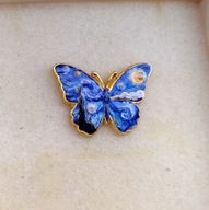 Broszka Przypinka Ozdoba Kolorowy Motyl Motyw Van Gogh Gwieździsta Noc
