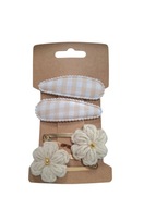 Spinki do włosów szydełkowe kwiatki 4 szt.