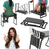 KLĘCZNIK OGRODOWY KRZESŁO SKŁADANE OGRODOWE TABORET 3W1 SPJ TRADE