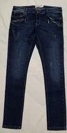spodnie damskie jeansy dżinsy Janina SLIM DENIM WEAR eur 38 L32 przetarcia