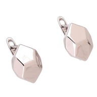 83856 KOLCZYKI PLATYNOWANE 14/11 MM eleganckie geometryczne