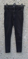 DIVERSE czarne damskie jeansy 34 pas 78 cm