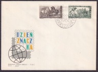 1966 Dzień Znaczka Fi 1567-68 FDC