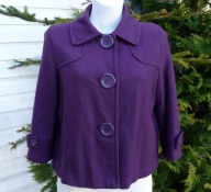 PAPAYA KRÓTKI PŁASZCZ KURTKA GRZYBEK WEŁNA 16 44