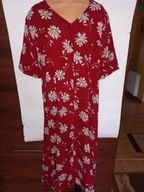 Sukienka letnia 50 52 maxi na wesele wiskoza rozkloszowana nowa