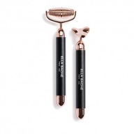 Ridoki 2 w 1 roller do masażu twarzy z mikrowibracjami