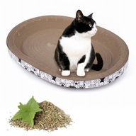 DRAPAK DLA KOTA TEKTUROWY DUŻY legowisko do drapania LEŻAK KARTONOWY