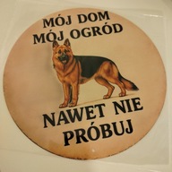 Tabliczka " PIES - owczarek niemiecki "