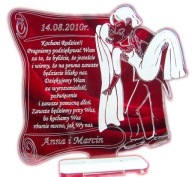 PODZIĘKOWANIA DLA RODZICÓW GRAWEROWANE ŚLUB HIT