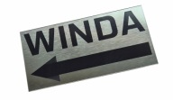 Tabliczka informacyjna WINDA NA LEWO - grawer laserowy