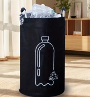 Kosz na butelki duży składany pojemnik na butelki plastikowe kaucyjne