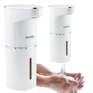 DOZOWNIK PODAJNIK DO MYDŁA 350ML NAŚCIENNY BIAŁY Z CZUJNIKIEM RUCHU Z USB