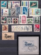 Rocznik 1958 komplet 40znaczk 1blok na jedwabiu kasowany