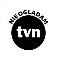 Naklejka na auto, samochód, NIE OGLĄDAM TVN