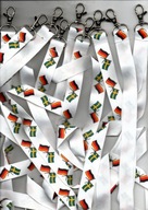 Smycz do kluczy. Zawieszka .Niemcy- Finlandia. Długość 45 cm. 10 sztuk