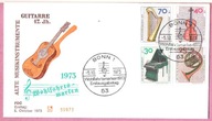 Niemcy 1973, FDC Bonn, muzyka, instrumenty muzyczne