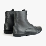 SORBAS- Niemcy- Botki damskie skórzane zimowe lekkie i ciepłe. Rozm.43